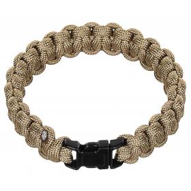 Bracelet, "Parachute Cord",coyote tan, width...