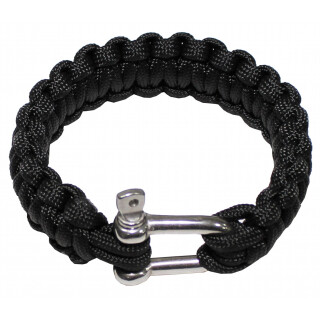 Armband, "Parachute Cord",schwarz, Breite ca. 2,3 cm