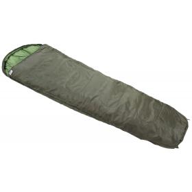 Mummy sleeping bag, olive, 2-layer filling