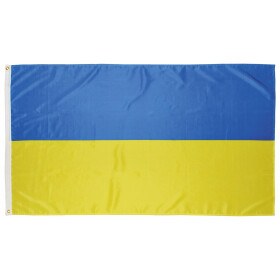 Fahne, Ukraine,Polyester, 90 x 150 cm