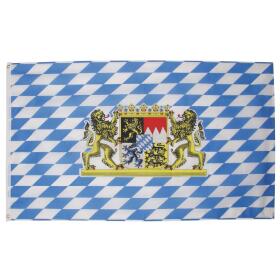 Fahne, Bayern mit Löwen,Polyester, 90 x 150 cm