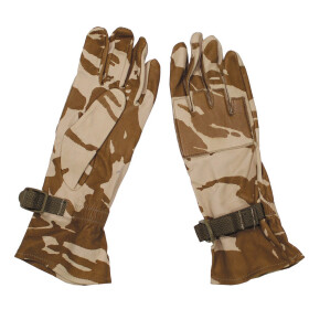 Brit. Leather gloves, new,Warm Weather, DPM desert