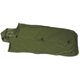 Holl. Sleeping bag lining, olive, branded.