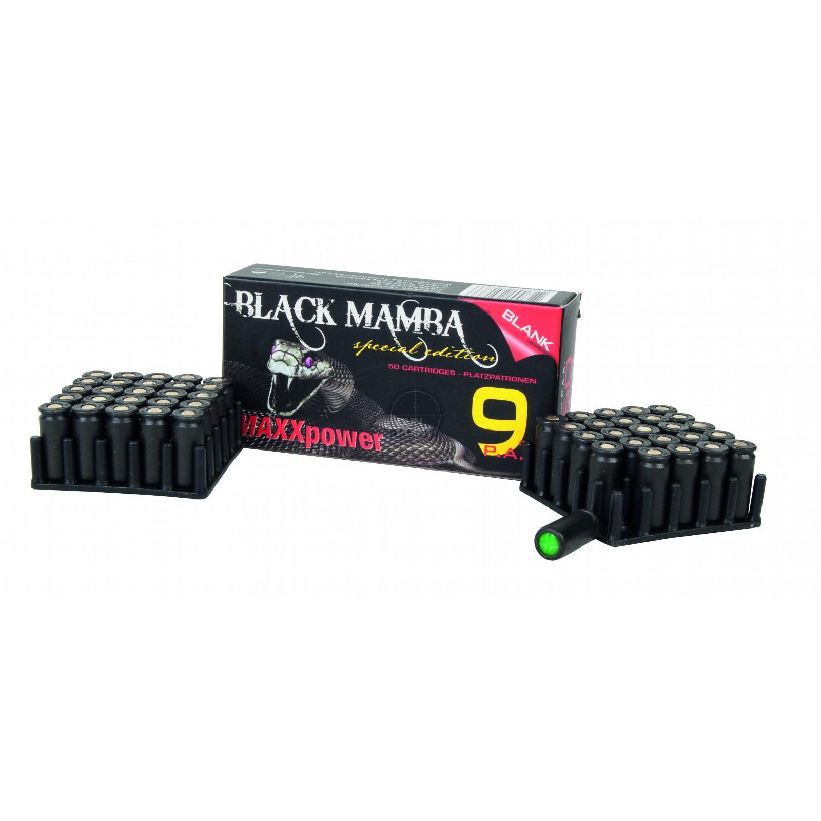 Victory Black Mamba MAXXPOWER - Platzpatronen 9 mm P.A.K - 50 Stück