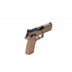 Softair - Pistole - Sig Sauer ProForce P320-M18 GBB -F- 6mm tan - ab 18, über 0,5 Joule