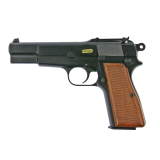 Softair - Pistole - WE - Hi-Power Full Metal GBB black - ab 18, über 0,5 Joule