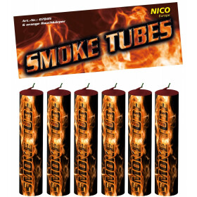 Nico Rauchfackel Smoke Tubes - Orange - 6 Stk.