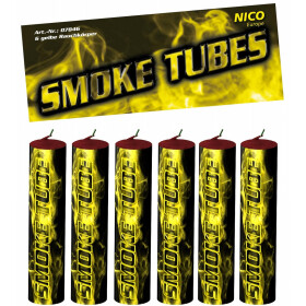 Nico Rauchfackel Smoke Tubes - Gelb - 6 Stk.