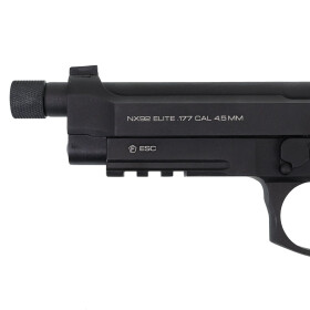 Luftpistole -  NX92 Elite Tactical schwarz - BlowBack - Co2-System- Kal. 4,5 mm BB