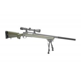 Softair - Sniper - Snow Wolf M24 SWS Set Green from 18,...