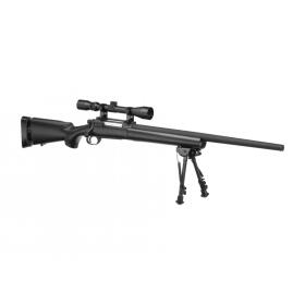 Softair - Sniper - Snow Wolf M24 SWS Set Black - from 18,...