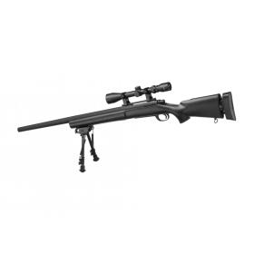 Softair - Sniper - Snow Wolf M24 SWS Set Black - from 18,...
