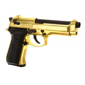 Softair - Pistole - WE M9 Full Metal GBB-Gold - ab 18, über 0,5 Joule