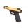 Softair - Pistole - WE G-Series Galaxy gold Gas BlowBack - ab 18, über 0,5 Joule