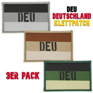 OpTacs DEU Patch 3er Pack - Velcro badge Germany woven -...