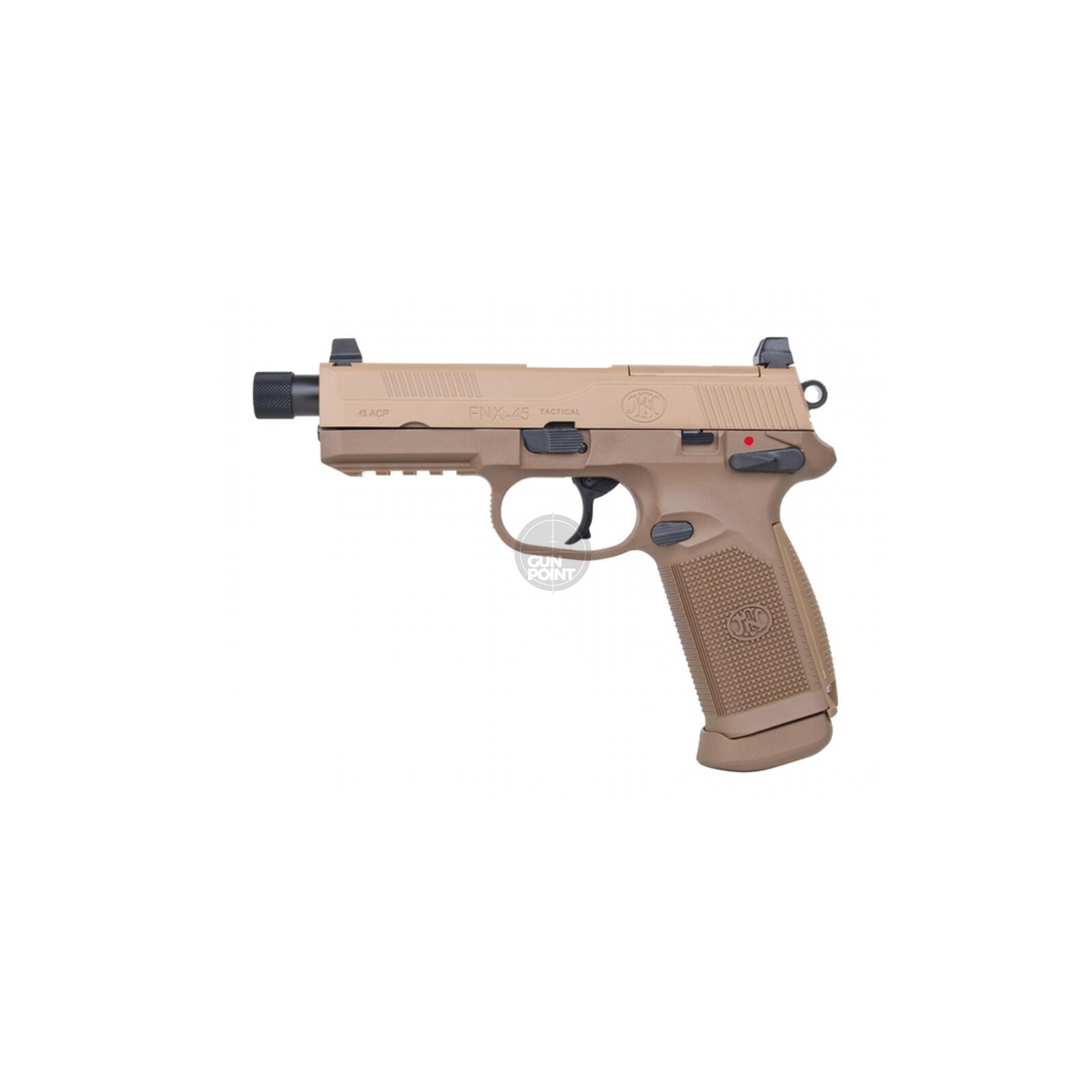 Softair - Pistole - FNX-45 Tactical Gas GBB 6 mm - ab 18, über 0,5 Joule
