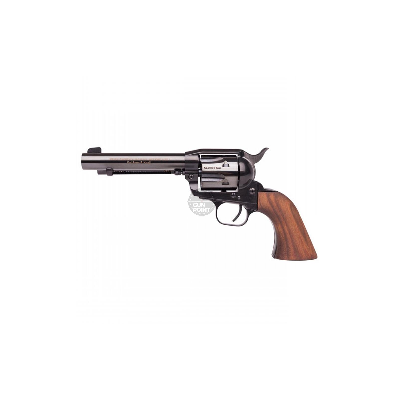 Schreckschuss - Gas Signal Revolver - WEIHRAUCH HW Western-Single-Action - schwarz