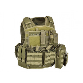 Defcon 5 Body Armor Carrier Set Plattenträger OD Green