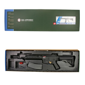 Softair - Gewehr - G&G CM15 KR CQB 8.5 Inch 0.5J-Schwarz - ab 14, unter 0,5 Joule